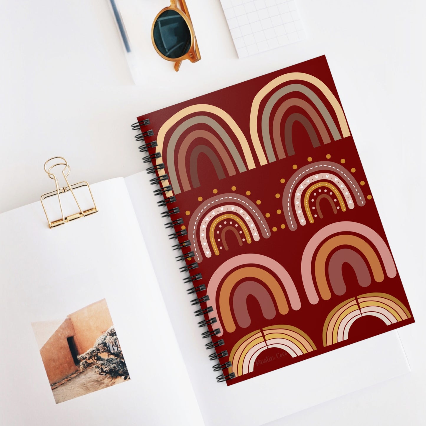 Rainbow Red Notebook