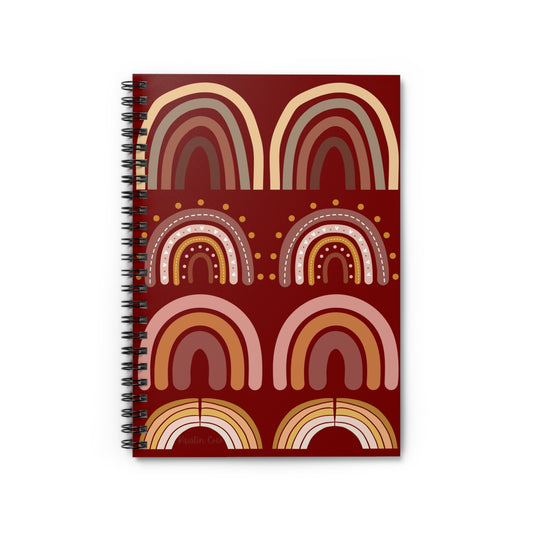 Rainbow Red Notebook