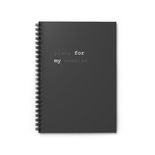 Plans for my Enemies Notebook