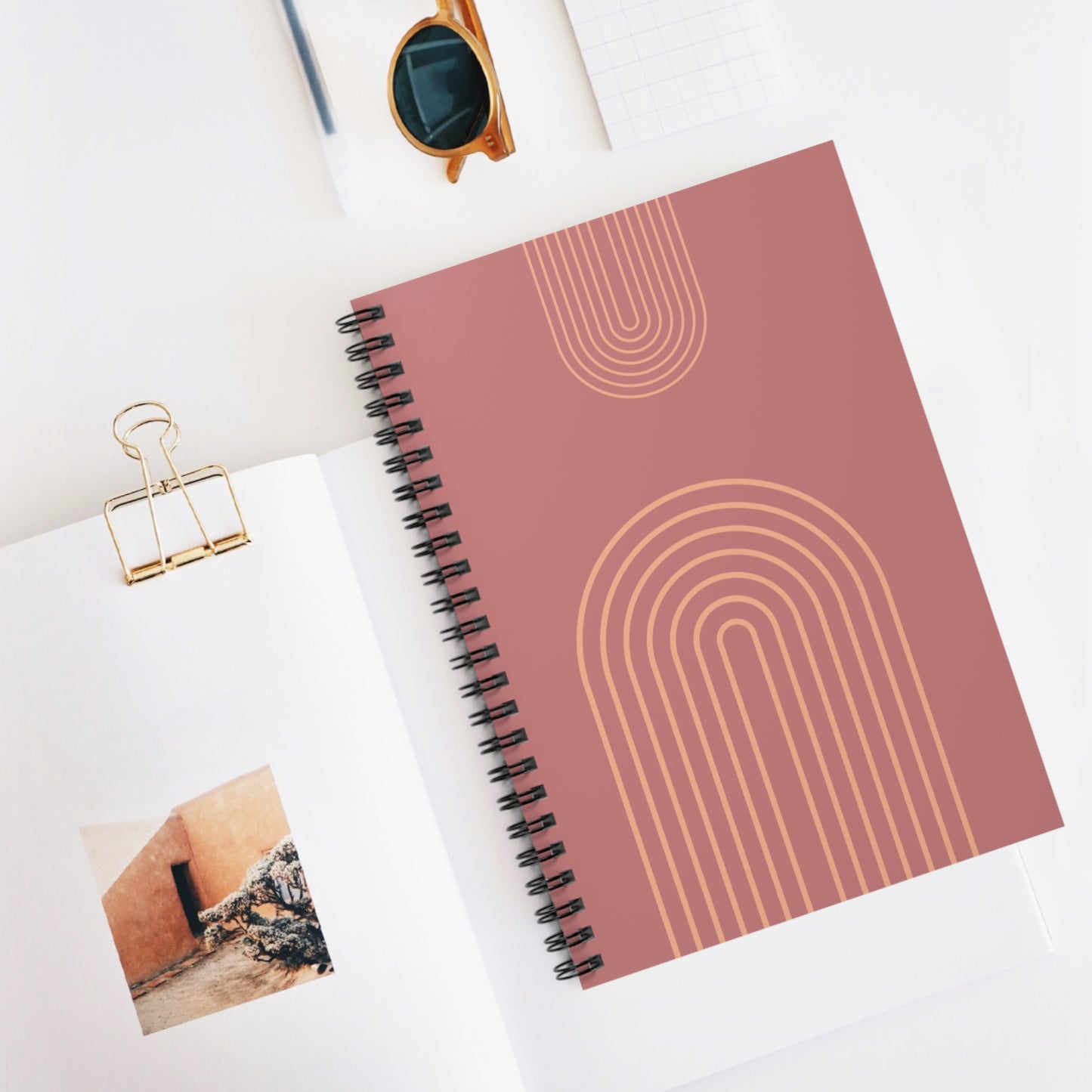 Minimalist Rainbow Notebook