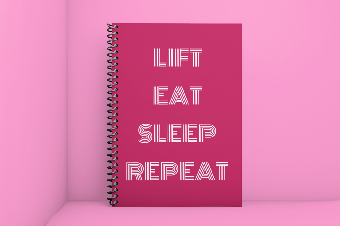 Workout Logbook, Pink