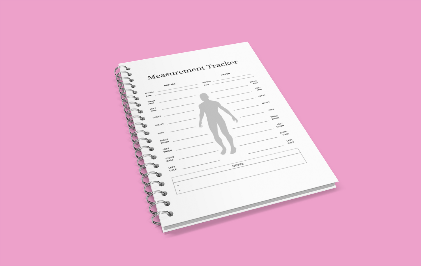 Workout Logbook, Pink